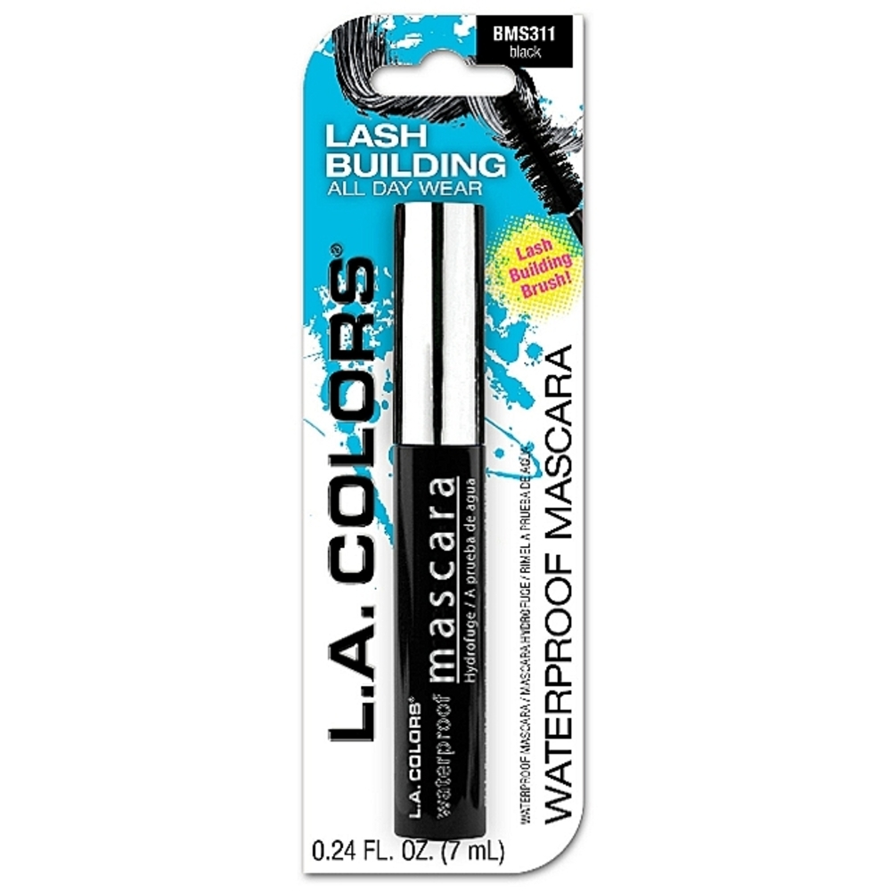 L.A. COLORS Lash Building Mascara Waterproof, Black